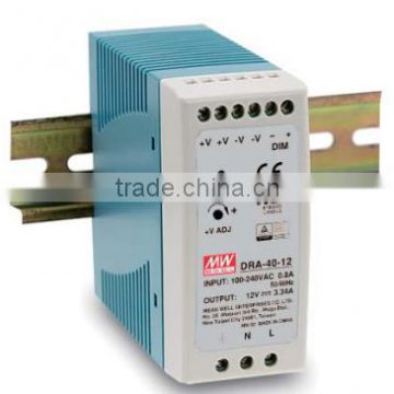 Mean well DRA-40-12 40w 12v power supply 12v 40w industrial power supply
