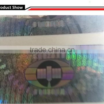 Brand protection security silver hologram VOID sticker secure genuine