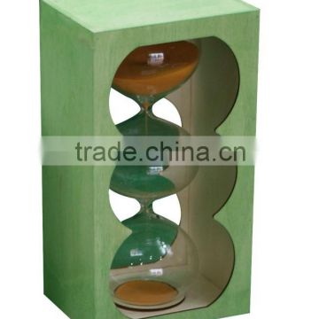 custom Painted Technique Wooden hourglass Sand Timer wholesale for 30 second                        
                                                Quality Choice