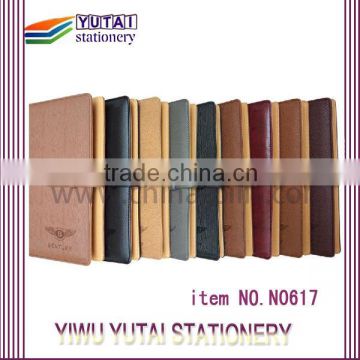 legal size manufacturing hardcover PU leather school notebook
