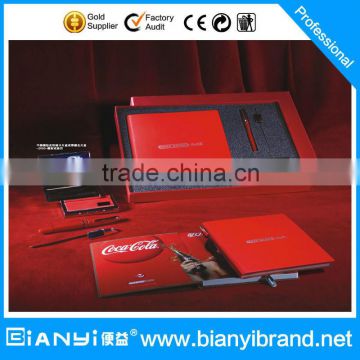 Promotional gift leather card hoder and pen business gift set