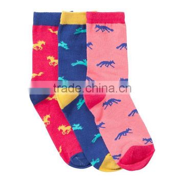 Animal Silhouette girls teen tube socks