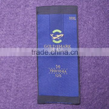 2016 Custom Garment Private Clothing End-Fold Woven Label For Clothing