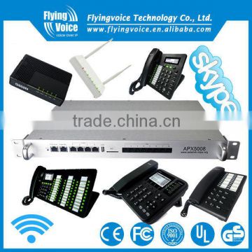 8 FXO ports ip telephony ip pbx for SME