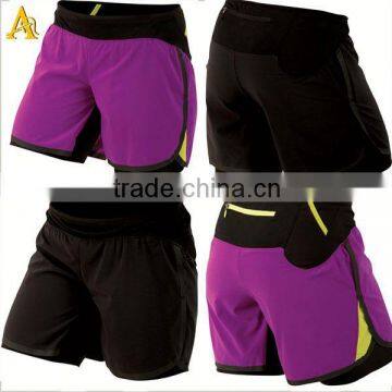 womens polyester dry fit fashion running shorts running apparel manufacturer