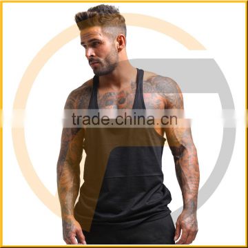 Wholesale Custom gym stringer vest tank top with hood gym vest