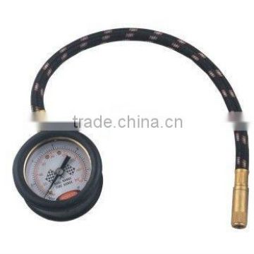 YD-601B dial tire gauge with flexible hose,tire gauge with flexible pipe