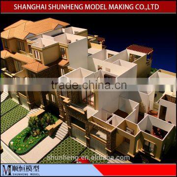 Architectural scale model maker plans service with the interior detail design