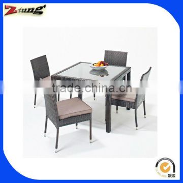 ZT-1085CT outdoor aluminum plastic garden chairs and tables