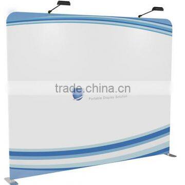 large and stable scale tension fabric wall display standing