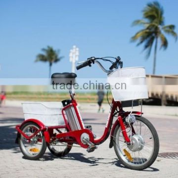 2 big baskets electronic trike suitable for shopping