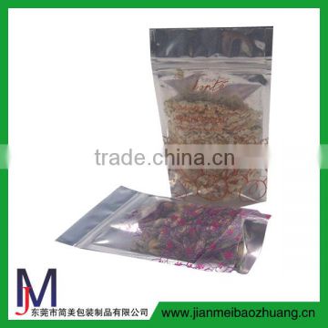made in China alibaba print on plastic bag silver foil packaging