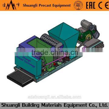 Prefab house machinery concrete hollow core slab floor extrusion machine