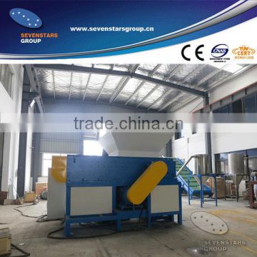 Plastic pallet shredder with crusher two in one