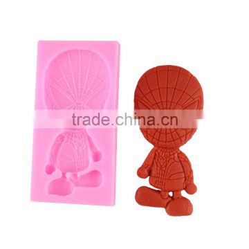 Spider man silicone cake mould cake decorating handmade soap mold DIY baking tool taobao 1688 agent