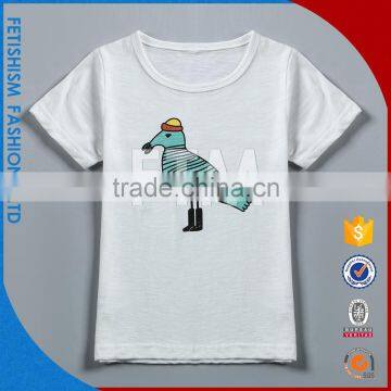 Hot Sale Quick Dry kids plain white t shirts