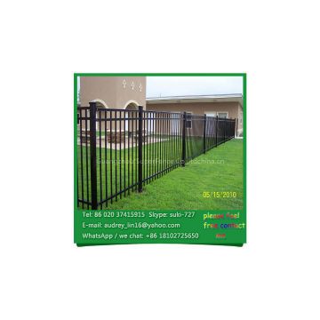 High quality black wrought iron fence tubular fence for garden