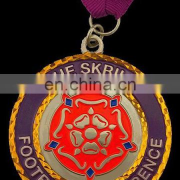 Brass die struck bespoke Medal facit cut medal diamond cuting medal custom made sports event medal customized medal