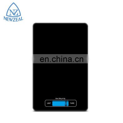 Multifunction 17Kg 2G Touch on Digital Glass Kitchen Food Weighing Scale With Backlight