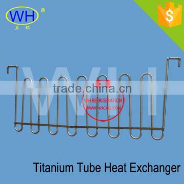 Titanium tube immersion heat exchanger corrosion resistant