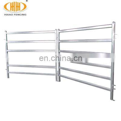Galvanized welded pipe livestock cattle used corral fence panels