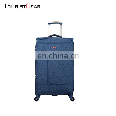 High quality trolley case manufacturing simple and lightest luggage new fashion nylon suitcase waterproof and environmentally fr