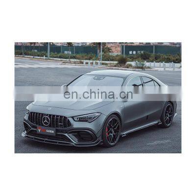 Latest Trend Customized Auto Accessories 3k Twill Carbon Fiber Front Bumper Lip For Mercedes BENZ AMG CLA45 W118