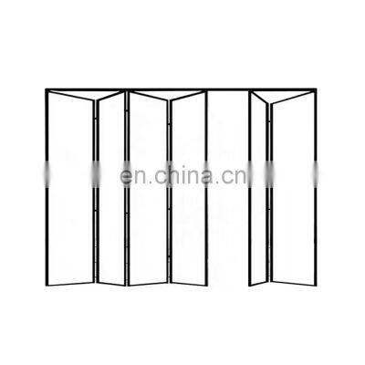 MANUFACTURER SALE Aluminium Alloy Folding Door Narrow Frame Inside Opening Folding Door For Villa