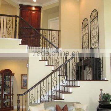 Modern Ornamental Elegant Wrought Iron Staircase SG-15H005