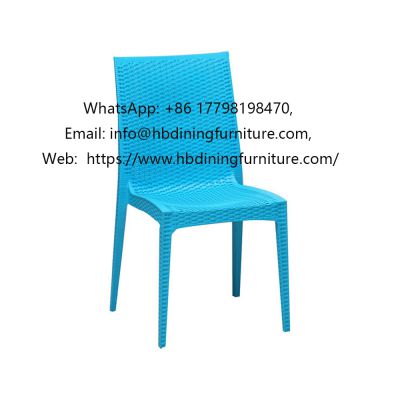 One-piece simple all-plastic dining chair