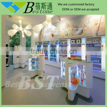 Modern retail medical store furniture, pharmacy cabinets for sale