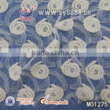 Foshan City Factory Embroidery Mesh Lace Fabric For Girls