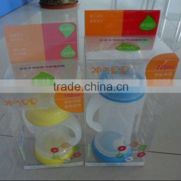 infant bottles PVC PET plastic packaging box