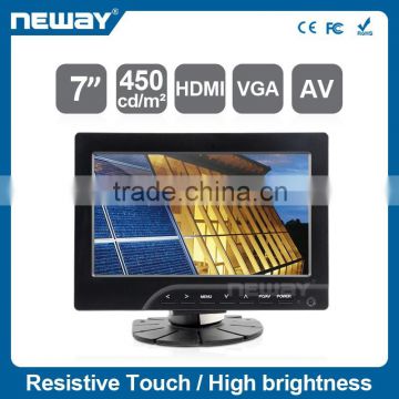 7 inch color TFT LCD Display car headrest lcd monitor