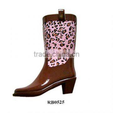 Ladies' fashion rain boots / rubber boots