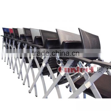 Office furniture Training Chair Conference folding plastic and steel Chair