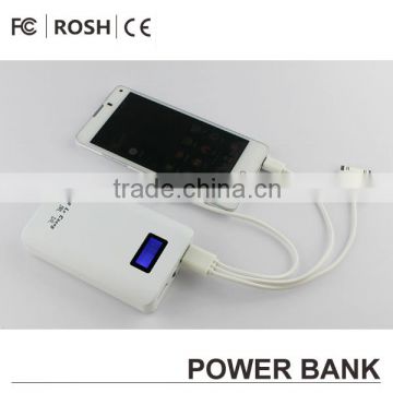 Hot sale 10000mah portable travel charger ROHS power bank