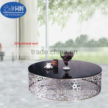 Home furniture unique design tempering glass table(081-A#)