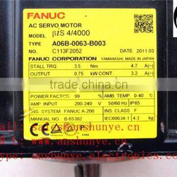 FANUC Servo Motor A06B-0063-B003 ,Second Hand Looks Like "new" Tested Working