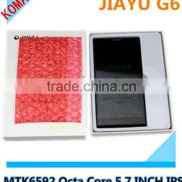 KOMAY 5.7inch Best quality android unlocked MTK6592 octa core dual sim card Jiayu G6+ smart phone
