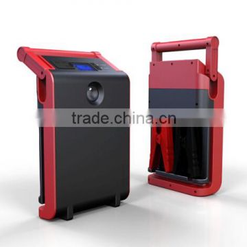30000mAh with dual USB output and LCD intelligent displayer 12V/24V car battery jump starter