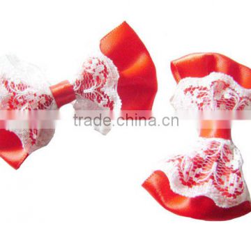 latest design fashion wholesale Manual cloth headdress white bow HD-01