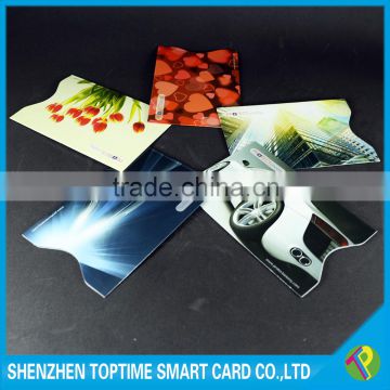 Directly printing factory credit card rfid blocking sleeve with Aluminum foil paper                        
                                                Quality Choice