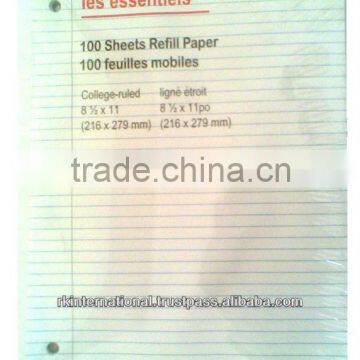 100 Sheets Filler Paper