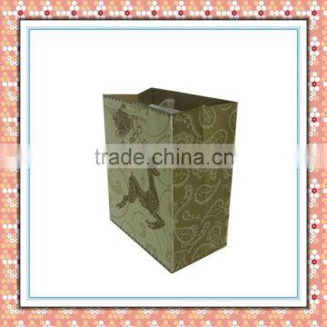 china supplier cute two-side folded shopping paper bag