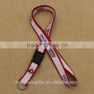 Wholesale cheap custom imprinted polyester lanyards with clips