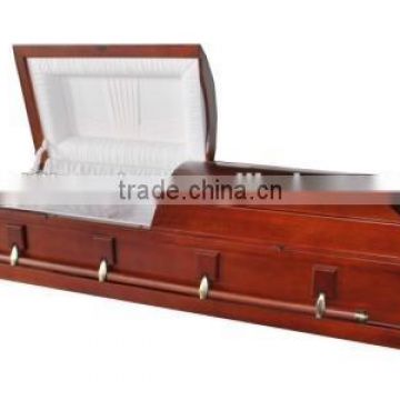 High quality wood casket with lining