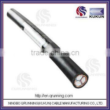 AL/XLPE/copper wire screen/PVC Cable 3x70sqmm