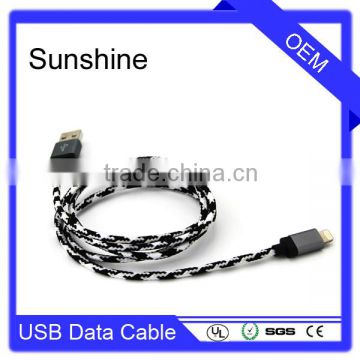 Latest Support iOS9 for phone 6 usb cable 8pin two sided usb cable