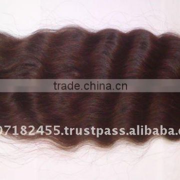 virgin hair weft expoter from india